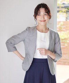 Tiaclasse 【吸水速乾・接触冷感・UVケア・防シワ・洗える】カチオンカラーレスジャケット