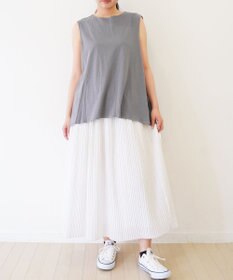 TOQUE 〈大草直子さんアドバイザー〉 【天然素材】タンギス コットン天竺ノースリーブ