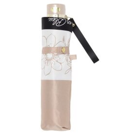 MOONBAT LANVIN en Bleu 折りたたみ傘 サテンプリントフラワー