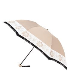 MOONBAT LANVIN en Bleu 折りたたみ傘 サテンプリントフラワー