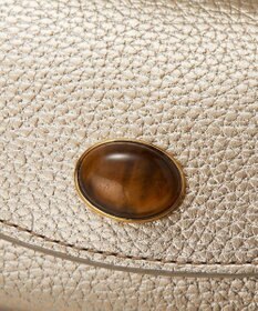 TOPKAPI 【TOPKAPI】gemdrops ジェムドロップ ミニエンボスレザー 天然石 三つ折り 財布