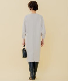 自由区 【WEB限定】ウールミルドジャージー スリーブコンシャスワンピース