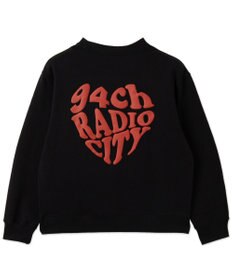 WEGO 【ユニセックス着用ITEM/裏起毛/SMLサイズ展開】リラックスフィットハートロゴプルオーバー