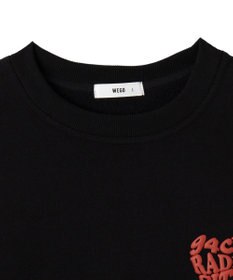 WEGO 【ユニセックス着用ITEM/裏起毛/SMLサイズ展開】リラックスフィットハートロゴプルオーバー