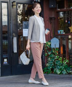 Tiaclasse 【吸水速乾・接触冷感・UVケア・防シワ・洗える】カチオンカラーレスジャケット