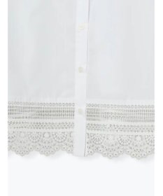 Te chichi レースヘムクロップトシャツ