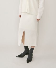GRACE CONTINENTAL フィルムヤーンニットスカート