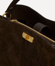 LIBERTY. バーリントン スエード トップハンドル バッグ