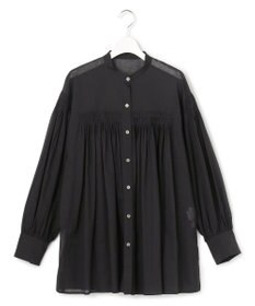 23区 L 【SLOW/一部店舗限定】コットンボイル ギャザー ブラウス