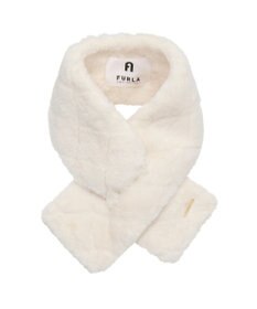 MOONBAT FURLA キルティングデザインフェイクファーマフラー