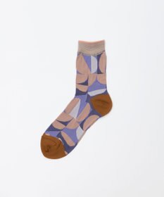 TRICOTE ジオメトリック柄 メッシュソックス