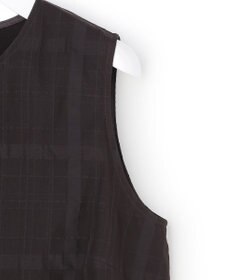 23区 【先行予約】シアーチェックレイヤード スリーブレス Tブラウス