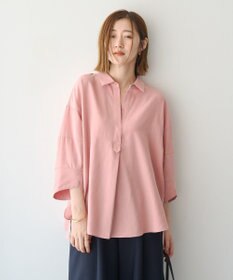 YECCA VECCA バルーン袖スキッパーシャツ