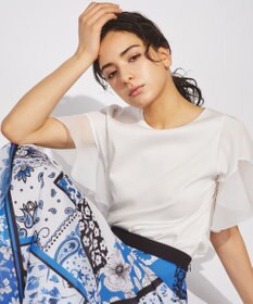 GRACE CONTINENTAL フレアスリーブカットトップ