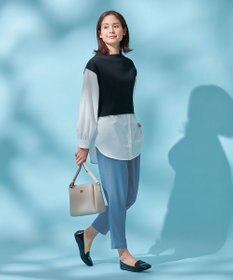 ANY 【UVケア/接触冷感/ウエストゴム】イージケア美脚パンツ テーパード