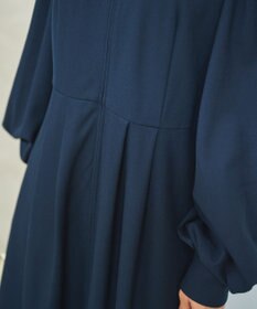 #Newans 【セレモニーにも】〈亀恭子さんコラボ〉ボリュームスリーブロングワンピース