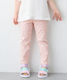 ANY KIDS 【洗濯機可能】ときめきストレッチ 総柄パンツ 花柄