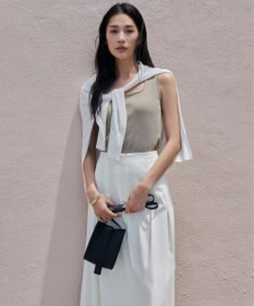 ICB L 【洗える】PlaX コットンソフトデニムスカート