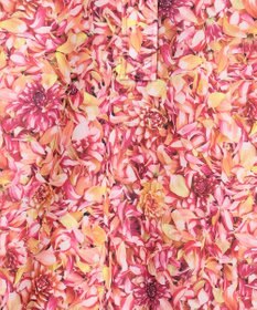 23区GOLF 【WOMEN】プランティカプリント 総柄 半袖ポロシャツ