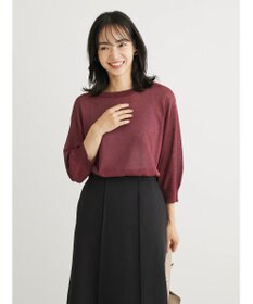 Green Parks ・ＥＬＥＮＣＡＲＥ　ＤＵＥバックパールシアー５分ニット