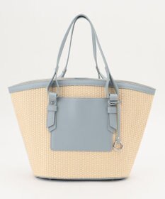 組曲 フェイクレザーコンビバスケットバッグ