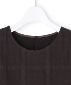 23区 【先行予約】シアーチェックレイヤード スリーブレス Tブラウス