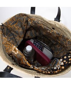 UNBILLION ペルケ perche / モロッコカゴ・牛革・バティック柄ドロストＬ