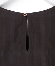 23区 【先行予約】シアーチェックレイヤード スリーブレス Tブラウス