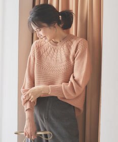 ANY 【洗濯機可能】ソフトアクリル求心ニット