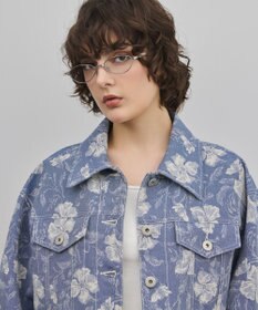 GRACE CONTINENTAL ボタニカルジャガードジャケット