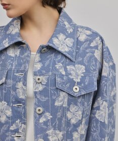 GRACE CONTINENTAL ボタニカルジャガードジャケット