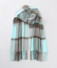 AURORA LANVIN COLLECTION ランバン コレクション カシミヤ  チェックストール