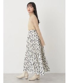 earth music&ecology ジャガードシャーリングシアートップス