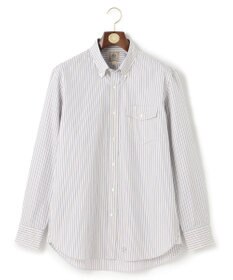 J.PRESS MEN ポプリンストライプシャツ/B.D