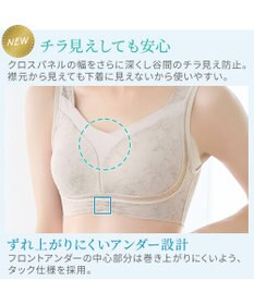 BRADELIS New York 【Yukine inc. 】ゆきねえモアソフト快適ホールドブラ24  接触冷感 ノンワイヤーでラクに補正 ブラジャー YH124201