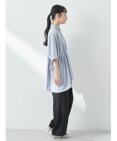 earth music&ecology アシメギャザーシャツ