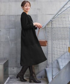 Tiaclasse L 【洗える】リップルコンビワンピース