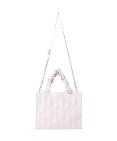 Maison de FLEUR ギャザーハンドル2Wayリボンキルティングトート