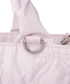 Maison de FLEUR ギャザーハンドル2Wayリボンキルティングトート