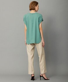 ICB 【洗える】FluidBackSatin ラウンドヘムプルオーバー