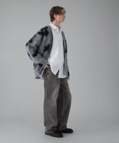 WEGO 【ユニセックス着用ITEM/MLサイズ展開】モヘアタッチパターンカーディガン