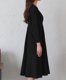 Tiaclasse L 【洗える】リップルコンビワンピース