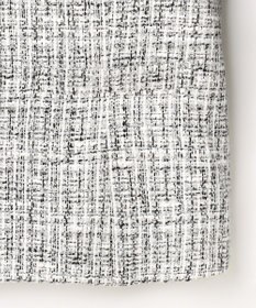 J.PRESS LADIES 【セットアップ対応】ファンシーツイード ノーカラー ジャケット