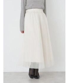 earth music&ecology チュールプリーツスカート