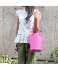 UNBILLION 【テレビ ドラマ着用アイテム】ペルケ perche / 姫路レザー丸手ハンドル2wayバケツバッグ