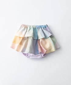 TRICOTE オーロラ柄フリルスカートボチャパンツ