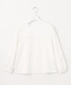 J.PRESS LADIES 【吸水速乾】ピンタックコンビジャージー カットソー