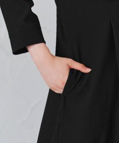 Tiaclasse L 【洗える】リップルコンビワンピース