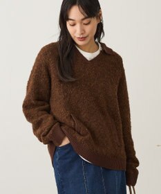CRAFT STANDARD BOUTIQUE 配色Vネックニットプルオーバー