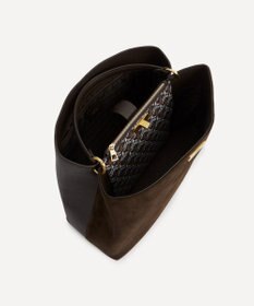 LIBERTY. バーリントン スエード トップハンドル バッグ